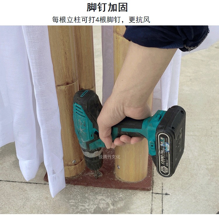 装配式毛竹亭 细节图 8|悦腾竹文化