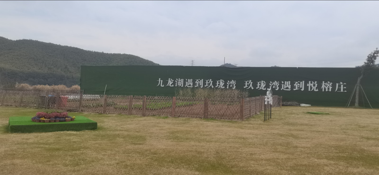 宁波镇海九龙湖茅草亭 现场实拍 1｜悦腾竹文化