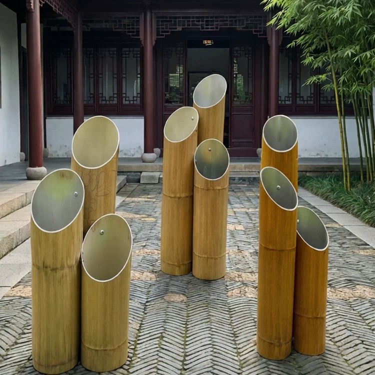 太阳能庭院竹筒灯|防水太阳能 · 景观造型 · 草坪庭院两用