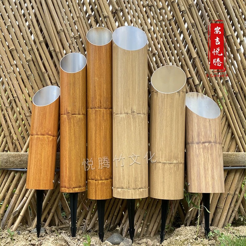 太阳能庭院竹筒灯 实拍图