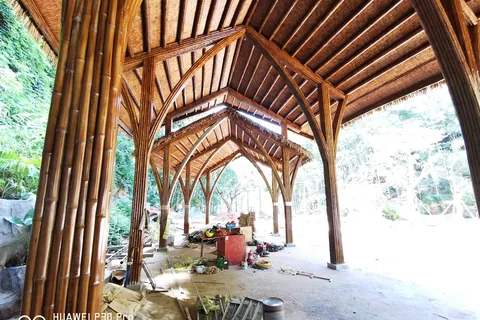 竹构长廊 · 景区步道