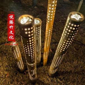 镂空雕刻竹筒灯|悦腾竹文化 实拍图 2