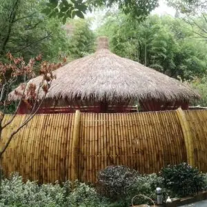 江苏溧阳御水温泉景区竹围挡-竹景观