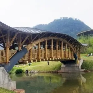 竹桥-四川宜宾竹文化公园如玉桥